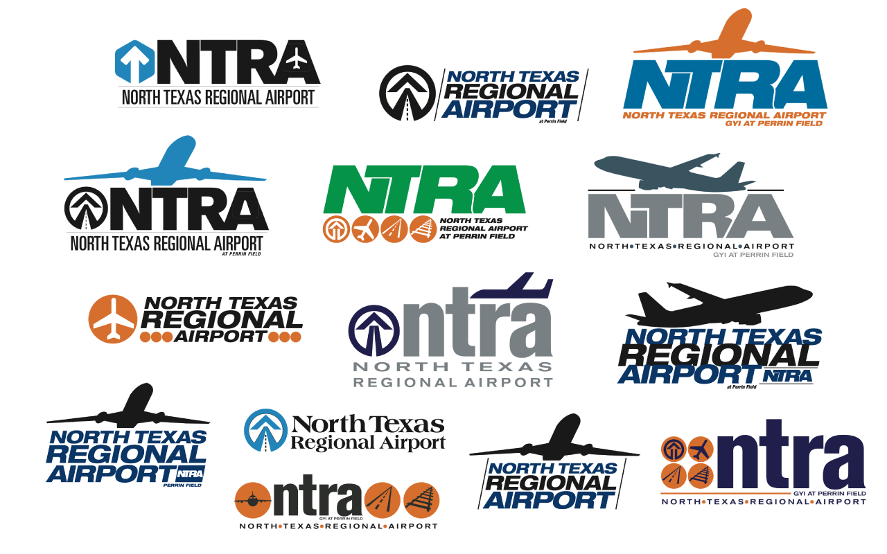 Acree Creative mockups for North Texas Regional Airport