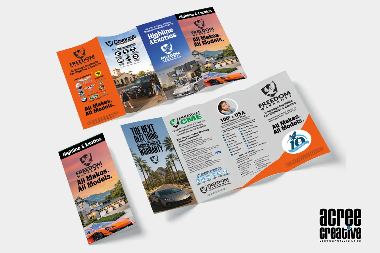 Freedom Warranty exotic brochure